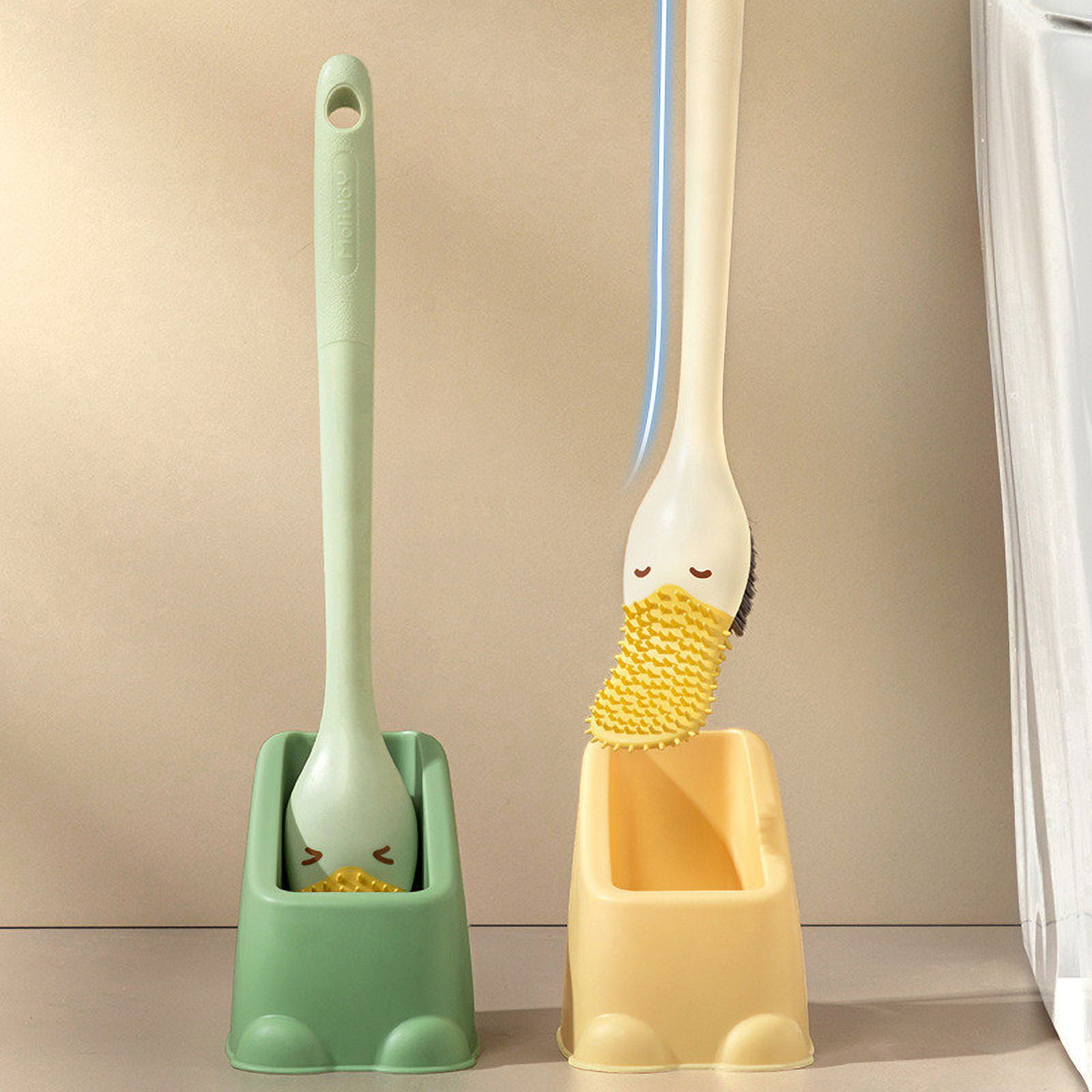 Cute Koala Toilet Brush & Holder Set – Durable Bristles, Ventilated Base, Bathroom Cleaning Tool - View #4