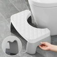 thumbnail image 1 of Kcavykas Toilet Stool Squatting Poop Stool Bathroom Potty Step Stool Toilet Assistance Steps Step Stool Fits All Toilets Detachable Stackable Fall Savings, 1 of 6