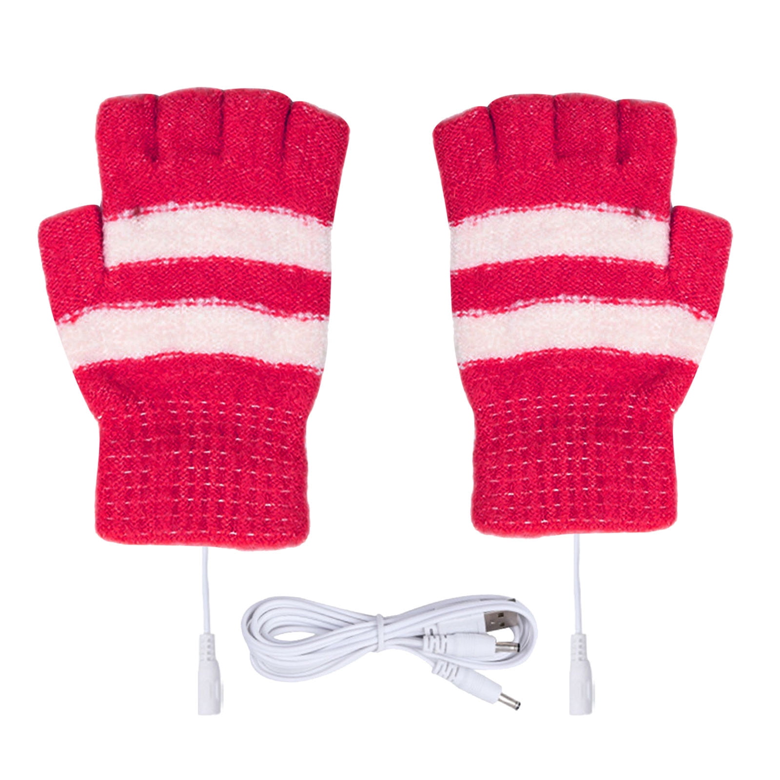 Kcavykas USB Heated Gloves for Women & Men Hand Warmer Gloves Winter ...