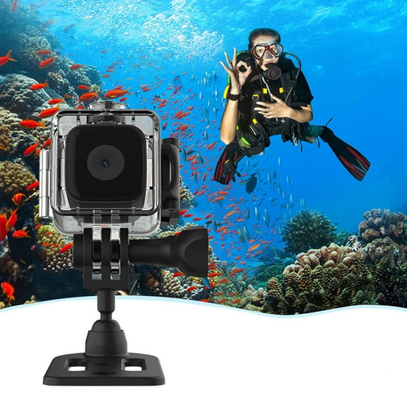 Kchsji 1080P Sports Camera Motion Recorder Night Vision Waterproof Compact Camcorder for Outdoor Underwater Adventure Action Recording Travel Hiking Cycling Swimming Extreme Sports Use