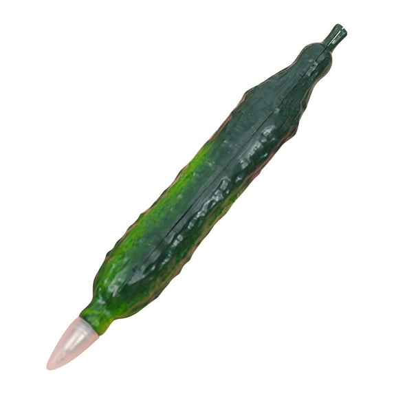 Kchsji 10ml Long Vegetable-Shaped Magnetic Ballpoint Pens for Easy Storage Eggplant Pepper Carrot Cucumber Designs Realistic Playful Writing Tool for Students Teachers Office Desk Gift