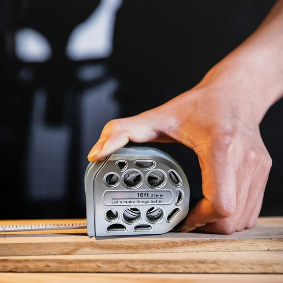 Kchsji 16/25FT Stainless Steel Measuring Tape - Waterproof & Sandproof, Dual-Sided Tape Measure for Accurate Metric & Imperial Measurements, Durable for Crafts, Construction & Outdoor Use