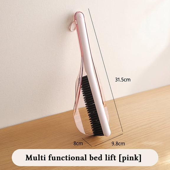 Kchsji 2-in-1 Bed Sweeping Brush Mattress Lifting Tool Sofa Cleaner Dust Pet Hair Remover Household Cleaning Brush Under-Bed Organizer Tool Lightweight Easy Storage for Home