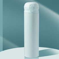 Kchsji 316 Stainless Steel Insulated Cup with Straw 500ml Vacuum Thermos Double Wall Keeps Hot Cold 12 Hours Leak Proof Portable Travel Mug for Office Gym OutdoorPink