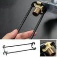 thumbnail image 1 of Kchsji 5-in-1 Sink Faucet Wrench Multi-Functional Plumbing Tool 360° Rotation Superior Strength Pipe Disassembly Assembly for Bathroom Kitchen Water Fixtures Maintenance Professional DIY Repair, 1 of 9