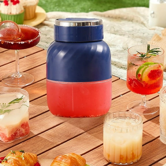 Kchsji 500 ml Wireless Portable Juicer Cup With Ice‑Crushing Multi‑Blade, Rechargeable Battery, One‑Cup Lid, Shatterproof Cup, Safe Materials, Travel‑Friendly Blender For Smoothies Juice On The Go