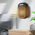 thumbnail image 1 of Kchsji 600W Ceramic Plug In Heater, Fast Wall-Mounted Heater with Remote Control, Adjustable Thermostat, Timer, LED Display, Efficient for Small Rooms, Home, Office Use, 1 of 2