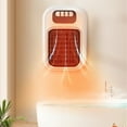 thumbnail image 1 of Kchsji 600W Ceramic Plug In Heater, Fast Wall-Mounted Heater with Remote Control, Adjustable Thermostat, Timer, LED Display, Efficient for Small Rooms, Home, Office Use, 1 of 2