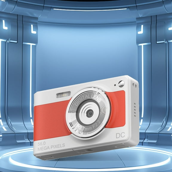 Kchsji 8-inch High-definition Display CCD Digital Camera - 56MP Student Camera with Auto Focus, Compact Design, and High-Resolution Photos, Great for Photography Students and Travel Enthusiasts