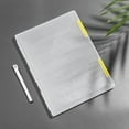 thumbnail image 1 of Kchsji A4 Transparent Storage Box Clear Plastic Document Paper Filing Case for Home Office Certificates Papers Stackable Organizer Desktop Storage Holder File Box Convenient Space-Saving, 1 of 2