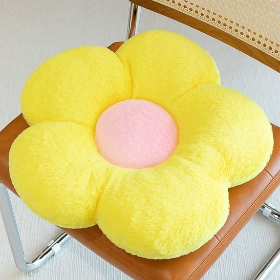 Kchsji Adorable Sunflower Cushion Pillow Decorative Throw Pillow for Sofa Living Room Bedside Window Seat Home Decor Floral Accent Seasonal Holiday Party Favors Gift for Housewarming