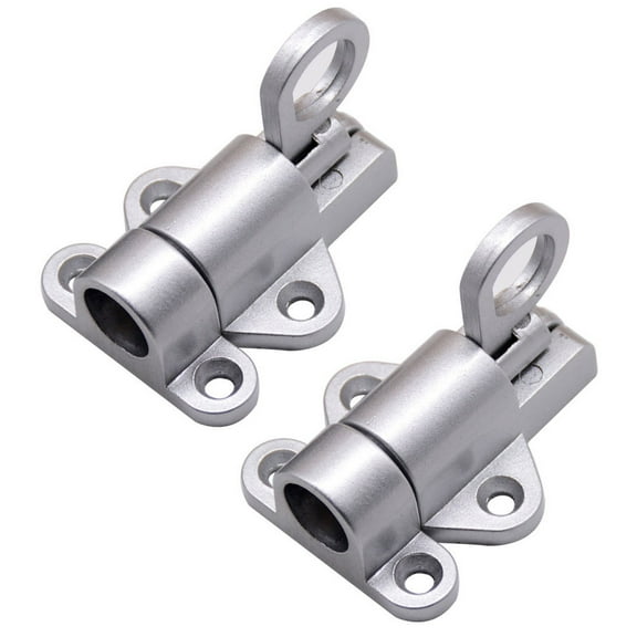 Kchsji Aluminum Alloy Automatic Window Spring Lock, Secure Doors Windows, Reliable Closure Mechanism, Metal Construction for Home Offices Apartments Stair Safety