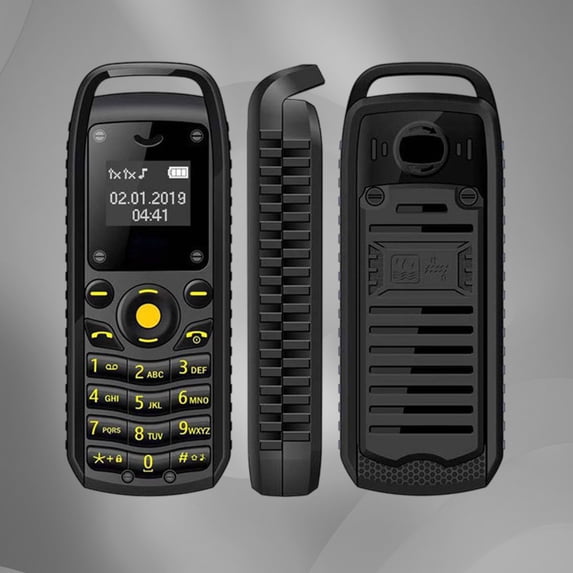 Kchsji BM25 Dual SIM Mini Keypad Cell Phone Bluetooth Earhook Detachable Hands-Free Calling Long Battery Life Pocket-Friendly for Travel Work Outdoor Communication Seniors Students Backup Phone Use