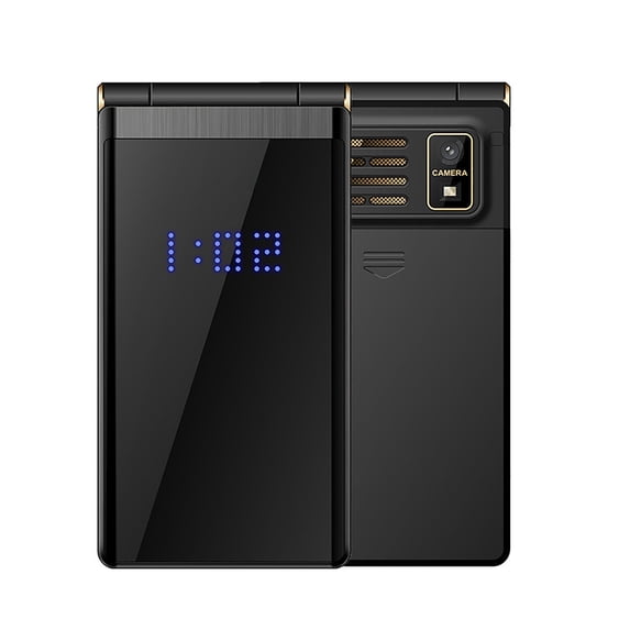 Kchsji Big Screen Flip Phones, Long Standby, Multi-Language Support, Classic Flip Cover, Ideal for Seniors, Easy-to-Use Interface, Bluetooth, Camera, and Flashlight for Everyday Use