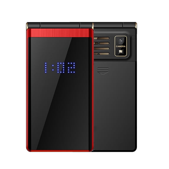 Kchsji Big Screen Flip Phones, Long Standby, Multi-Language Support, Classic Flip Cover, Ideal for Seniors, Easy-to-Use Interface, Bluetooth, Camera, and Flashlight for Everyday Use