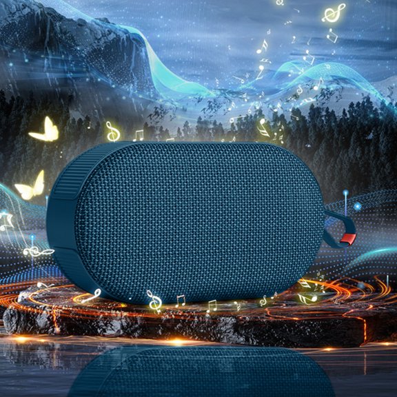 Kchsji Bluetooth 53 Mini Speaker RGB Dazzling Light Effect 8W Stereo Sound Card Insertion Multi-Functional Wireless Audio for Cycling Outdoor Travel Home Party Video Calls Gaming Use