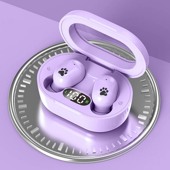 Kchsji Bluetooth 53 Wireless Headphones HIFI Sound Quality High Sensitivity Microphone LED Digital Display Large Capacity Battery Noise Reduction Earphones for Sports Work Travel Home Use