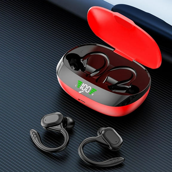 Kchsji Bluetooth Translation Earphones, 54 Intelligent Translator Headset for Business Meetings, Travel, Language Learning, Noise Reduction, HD Call for Clear Conversations, Comfortable Design