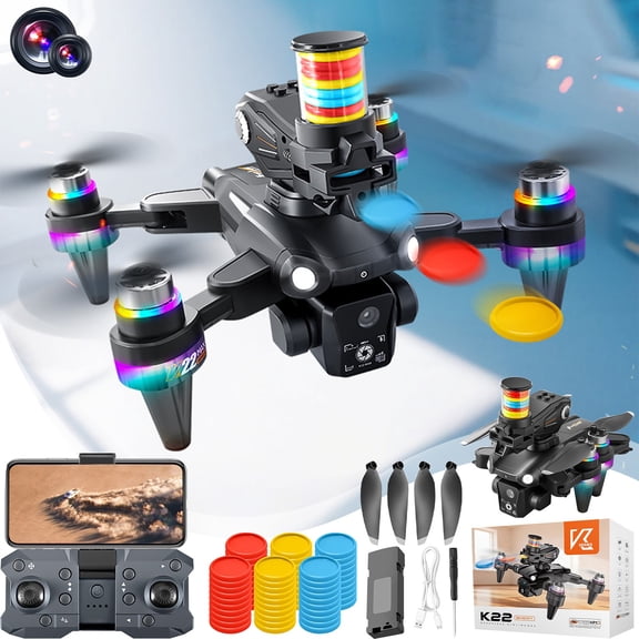 Kchsji Brushless 1080P Camera RC Quadcopter With ESC Tilt, 3 Speed, GPS‑Ready Flight, Obstacle Avoidance, Headless Mode, Gesture Photo, One‑Key Takeoff Landing, 15‑Minute Flight, Carry Case