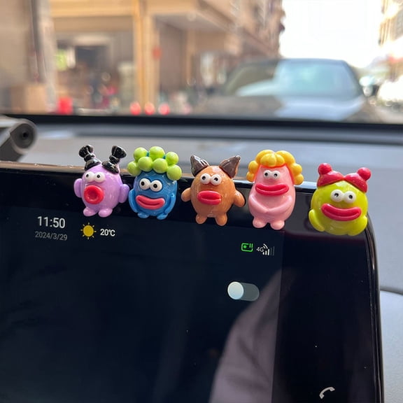 Kchsji Car Bike Motorcycle Screen Decoration Resin Interior Exterior Accessories Sausage Mouth Ornament for Car Bicycle Enhance Driving Riding Fun Personalization Gift Decoration