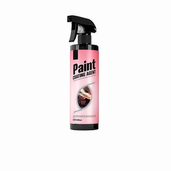 Kchsji Car Paint Coating Spray 500ML Crystal Gloss Enhancer Nano Protection Spray Scratch Resistant UV Shield Water Repellent Long-Lasting Shine for Vehicle Exterior Car Care Detailing