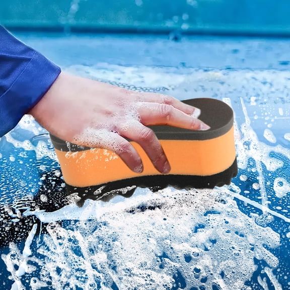 Kchsji Car Wash Sponge High-Density Water Absorbent Three-Layer Cleaning Sponge Auto Vehicle Polishing Tool Efficient Foam Dirt Removal Paint Protection for Cars Trucks SUVs 8.27"x4.17"x3.35"