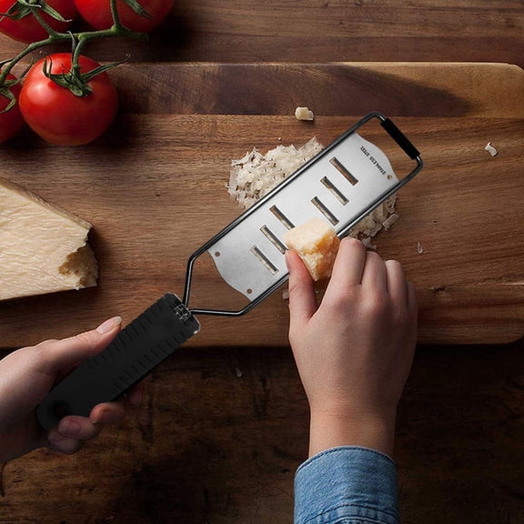 Kchsji Cheese Grater Stainless Steel 6-Sided Lemon Zester Cutter Fine Medium Coarse Blade Non-Slip Base Dishwasher Safe Kitchen Tool for Chocolate Citrus Garlic Nuts 200g Easy Storage Compact Design