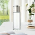 thumbnail image 1 of Kchsji Double Wall Glass Tea Cup with Infuser,One-H& Open Lid 228ml,Tea Water Separation Travel Mug,Portable Business Car Cup,Leak Proof Borosilicate Glass,Heat Resistant,Dishwasher SafeSilver, 1 of 6
