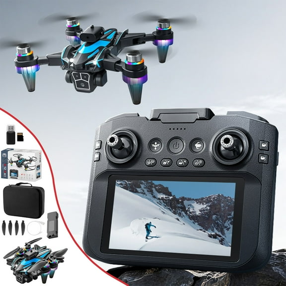 Kchsji Drone with 1080P ESC Camera, Brushless Motor Remote Control Quadcopter with 43-Inch Screen, Stable Flight for Beginners and Skilled Flyers, Fun for s and Adults, Easy to Use and Carry