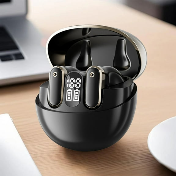 Kchsji In Ear True Wireless Bluetooth Earphones with Double Microphone Noise Reduction, Surround Sound, Intelligent Translation, for Travel, Business, Meetings, and Everyday Use with Clear Sound