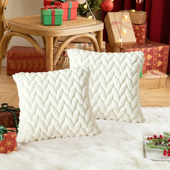 Kchsji Embroidered Three-Dimensional Leaf Throw Pillow - Decorative Sofa Bed Pillow for Living Room Office Lumbar Use Stylish Comfortable Accent Cushion for Home Holiday Decor