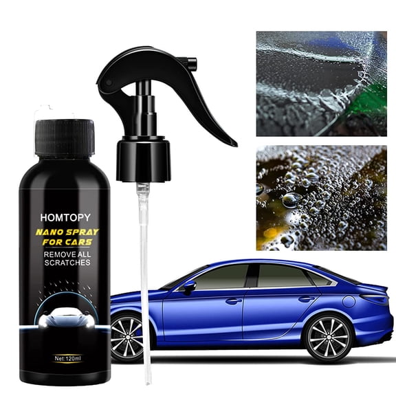 Kchsji Fast-Acting Liquid Ceramic Spray Coating Auto Car Wax 120ML Hydrophobic Paint Protector Scratch Resistant Gloss Enhancer for Cars Trucks SUV Self-Cleaning Shine Car Care Products