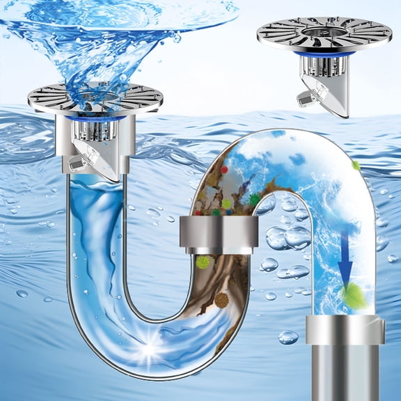 Kchsji Floor Bathroom Sewer Deodorant Universal Stainless Steel Floor Drain Odor Trap Anti-Insect Overflow Prevention for Toilet Kitchen Laundry Room Home Sanitation