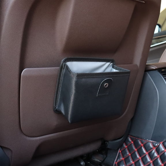 Kchsji Foldable Car Storage Bag Door Hanging Trash Can Multifunction Organizer for Cars SUV Trucks, Space Saving Foldable Car Garbage Bin Storage Bag for Driving Travel Home Office Interior Use