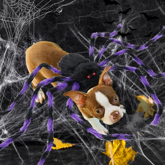 Kchsji Giant Spider Pet Outfit For Halloween, Unique Costume For Dogs Or Small Animals, Breathable Safe Fabric, Attention Grabbing Party Accessory, Easy Wear Design, Fun Photo Ready Holiday Apparel