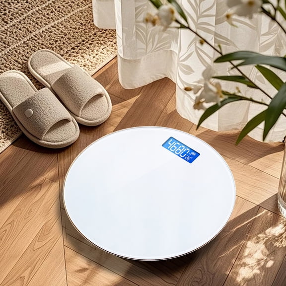 Kchsji Glass Pane USB Rechargeable Digital Body Weight Scale With Temperature Display, 180 Kg Maximum Capacity, Accurate Fast Reading, Stylish Home Bathroom Design, Easy Charging, Durable Tempered