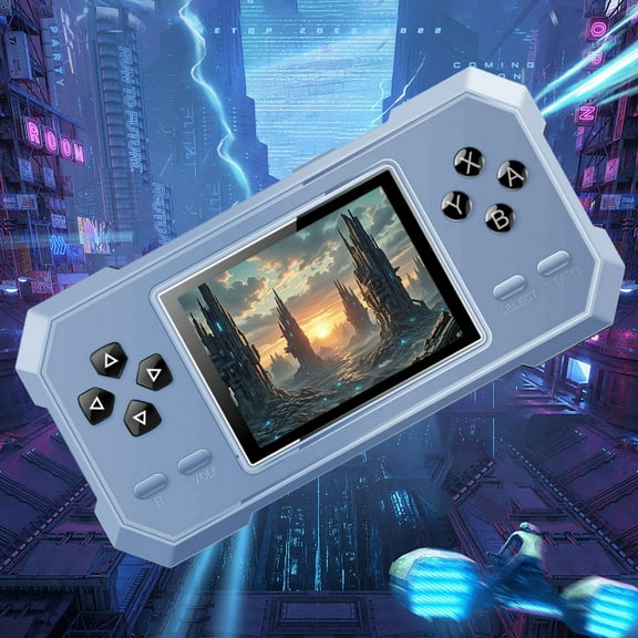 Kchsji Handheld Game Console, 520 Built-In Retro Games, Rechargeable Battery for 6-7 Hours Play, Portable Design, AV Output for TV, Ideal Gift for Nostalgic Players, s, and Adults