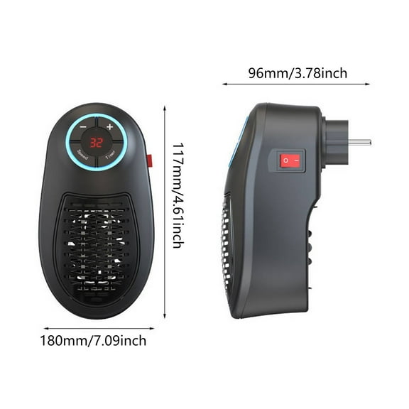 Kchsji Home Heaters Portable Heater, Intelligent Remote Control, Hot Air Blower for Office, Home, Living Room, Bedroom, Safe Overheat Protection, Efficient Heating, Compact and Stylish Design