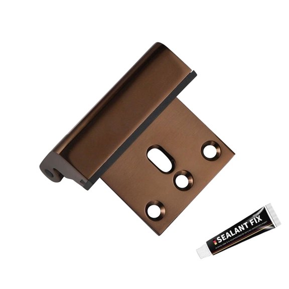 Kchsji Home Security Door Reinforcement Lock Satin Finish High Strength Aluminum Indoor Bathroom Lock for Front Back Bedroom Doors Enhanced Safety Protection for Family Home Office