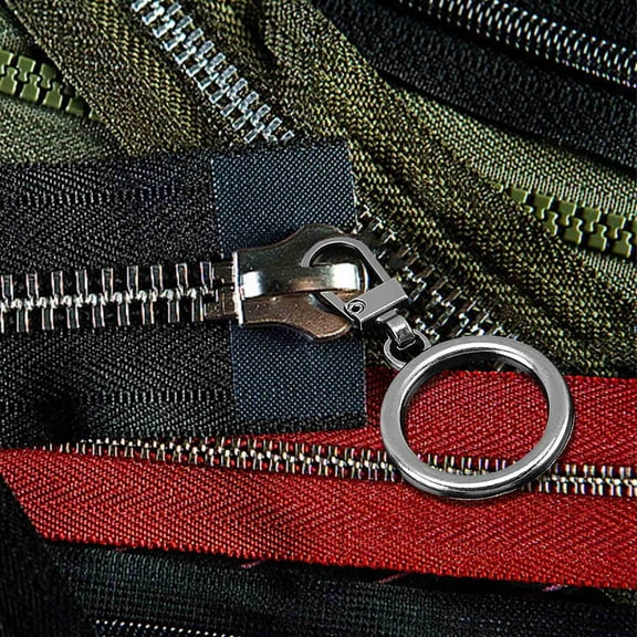 Kchsji Hook Hole Metal Zipper Replacement Pull for Clothing Bags Luggage Accessories Comfortable Grip Easy Installation Durable Wardrobe Upgrade for Jackets Pants Backpacks Fashion Items