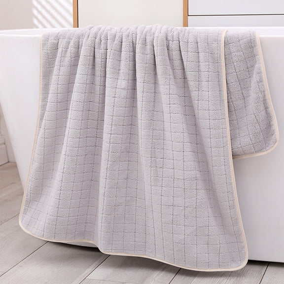 Kchsji Large Bath Towel Absorbent Body Towel Quick Dry Plush Coverage Decor Multi Purpose Drying Solution, Daily Comfort Use for Bathroom Gym Swimming Pool Travel Spa Resort