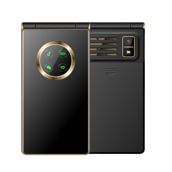 Kchsji Large Screen Flip Phone for Seniors, 2G Cell Phone with Long Standby, Multi-Language Support, Easy-to-Use Interface, Perfect for Older Adults, Ideal for Communication and Everyday Use