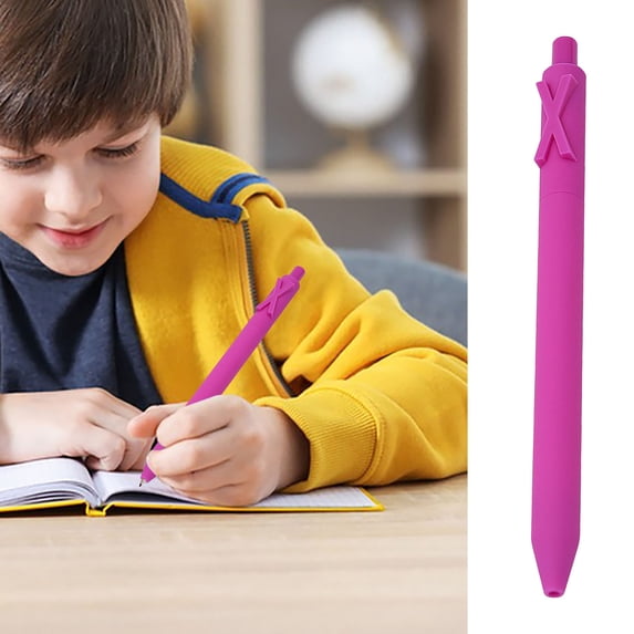 Kchsji Letter Pen 0.5mm Black Core Large Ink Capacity Smooth Writing Dry Quick Silent Spring for Students Office Exams Homework Journaling INS-Style Ergonomic Barrel Comfortable