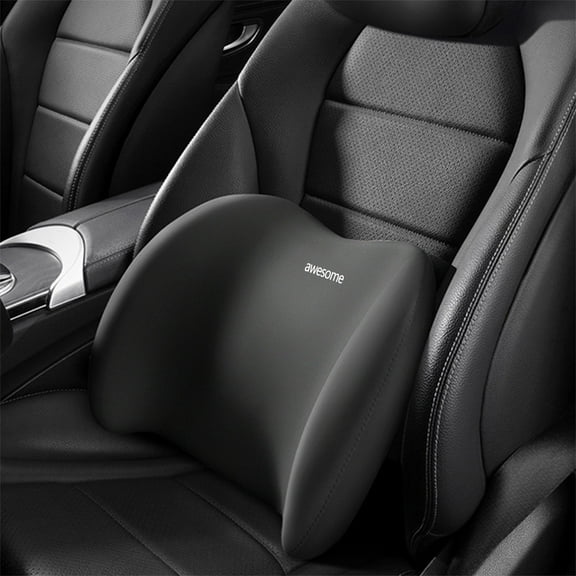 Kchsji Lumbar Support Pillow Ergonomic Memory Foam Back Cushion for Car Seat Office Chair Bed Travel Lower Back Pain Relief Breathable Mesh Portable Comfort Support Adjustable for Vehicles