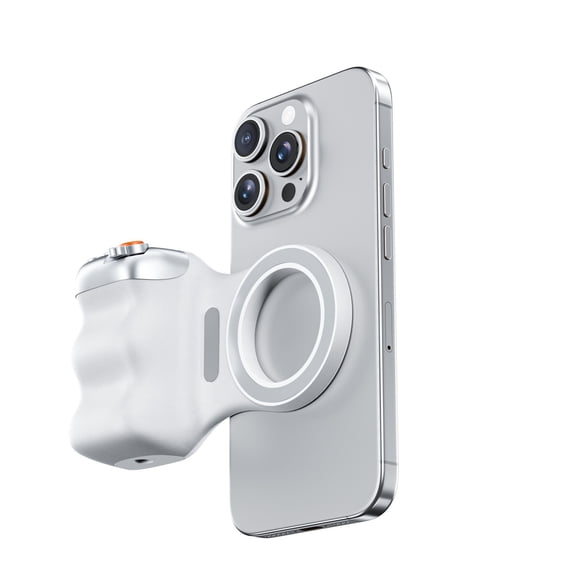 Kchsji Magnetic Camera Grip with Remote Shutter Bluetooth One-Hand Control Ergonomic Photography for Vlogging Content Creation Live Streaming Group Photos Travel Shooting Smartphone Use