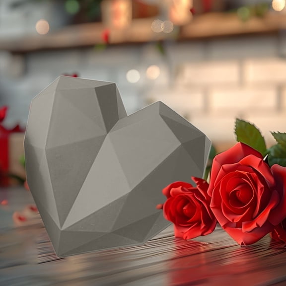 Kchsji Matte Heart Gift Box Empty Packaging Box Hexagonal Design Large Capacity Ribbon Closure for Birthday Valentine's Day Anniversary Engagement Wedding Special Occasions Gift Presentation