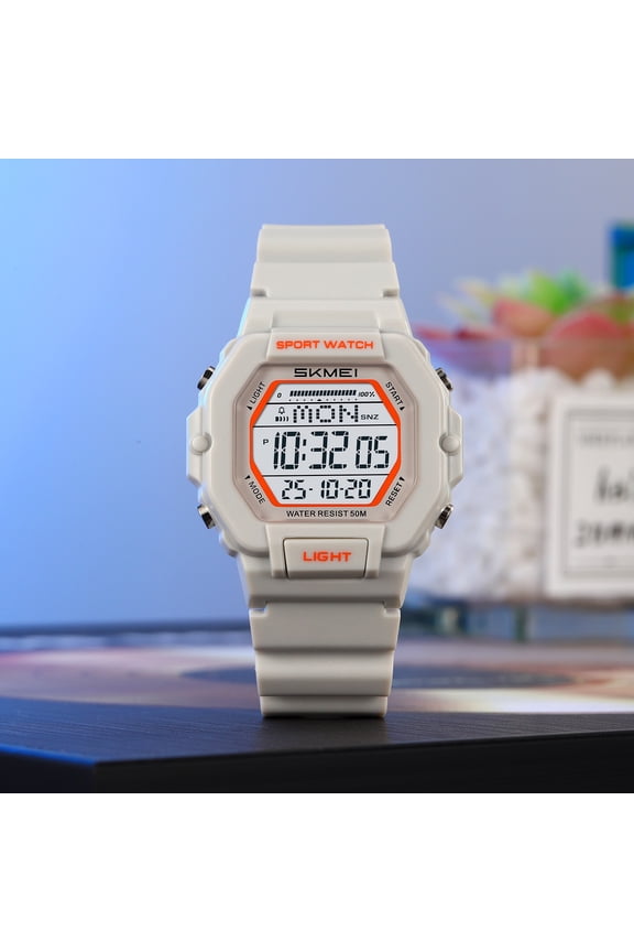 Men’s Outdoor Fitness Digital Watch Waterproof With Luminous Display, Alarm, Stopwatch, Auto Calendar, 12/24h, Large Buttons, Long Power Life, Ideal For Hiking Trekking Swimming And Daily Wear