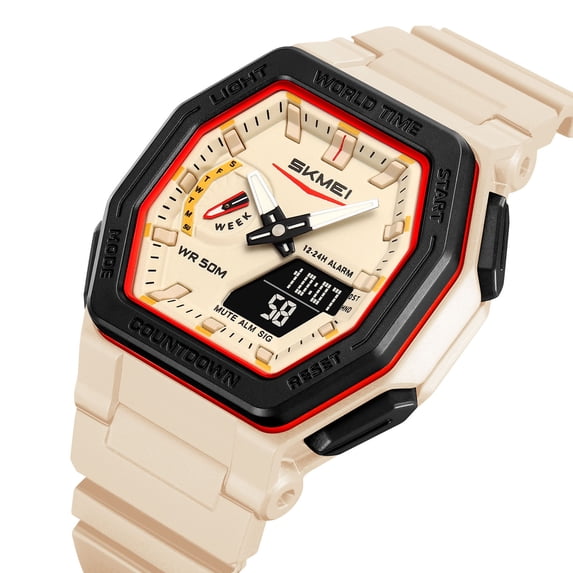 Kchsji Military Style Digital Outdoor Watch For Men, Water Resistant Watch With Bright Luminous Screen, Multi Alarm, Stopwatch, Calendar, Buttons, Ultra Long Battery, Ideal For Trekking, Swim