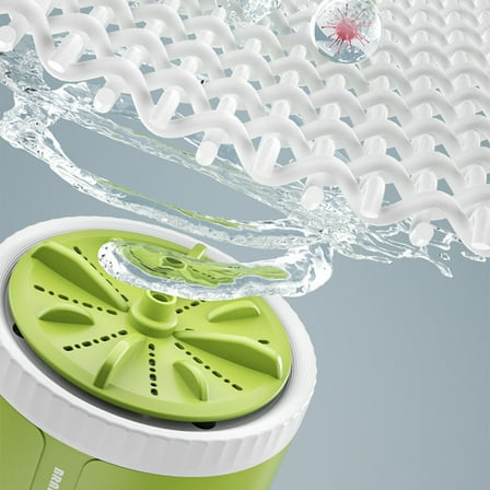 Kchsji Mini Turbo Washing Machine - Portable Automatic Washer, Intelligent Hand-Wash Imitation, High Power Motor, 3-Speed Adjustment for Delicate Clothes, Socks, Underwear, and Dormitory Use