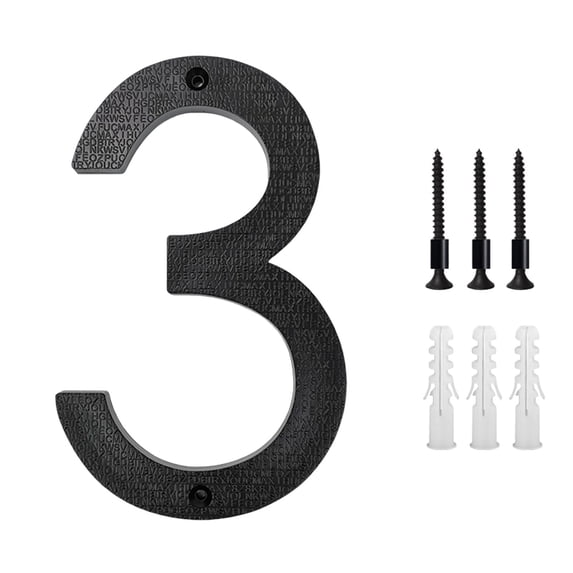 Kchsji Modern Metal House Numbers 5 Inch Door Address Letters for Home Apartment Hotel Garage Yard Mailbox Signs Weather-Resistant Easy Install Stylish Outdoor Number Display Durable Use